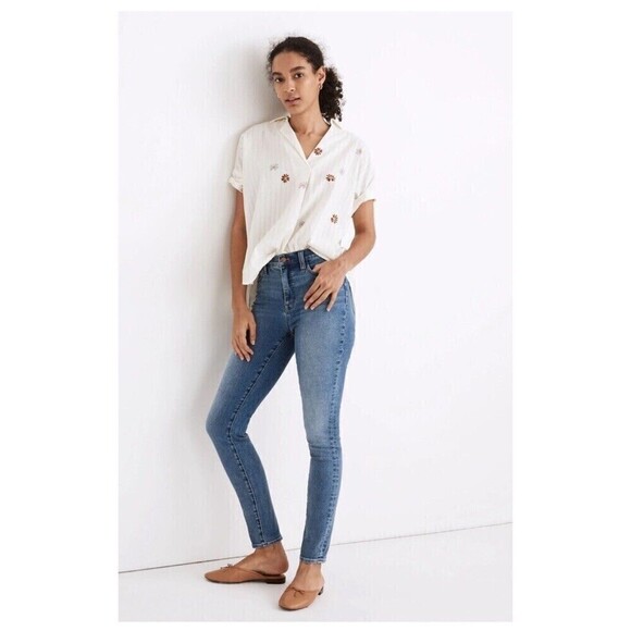 MADEWELL 10" High-Rise Roadtripper Skinny Jeans Size 23 NWT Modern Casual Basic - Picture 7 of 11